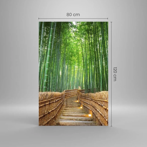 Glastavla - Bild på glas - Asiatiska kulturens essäns - 80x120 cm