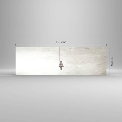 Glastavla - Bild på glas - Barn i oss - 160x50 cm