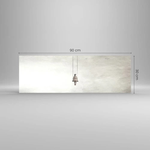 Glastavla - Bild på glas - Barn i oss - 90x30 cm