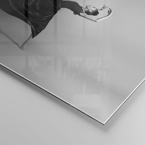 Glastavla - Bild på glas - Bevingad av musiken - 30x30 cm