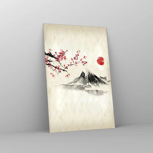 Glastavla - Bild på glas - Bli kär i Japan - 80x120 cm