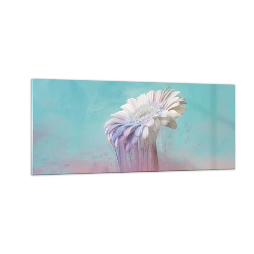 Glastavla - Bild på glas - Blommornas undervärld - 100x40 cm