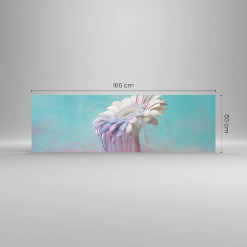 Glastavla - Bild på glas - Blommornas undervärld - 160x50 cm