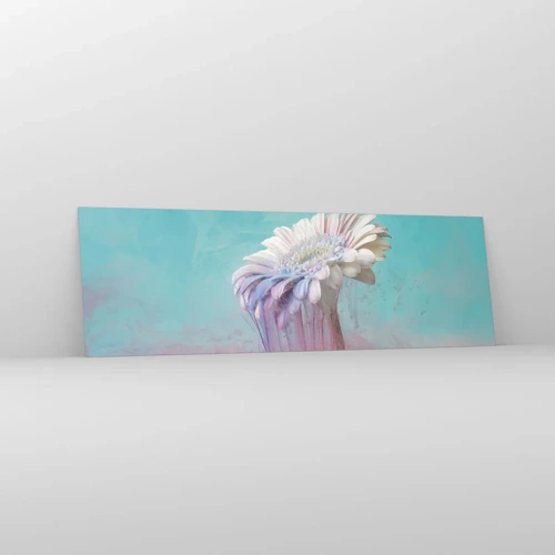Glastavla - Bild på glas - Blommornas undervärld - 160x50 cm
