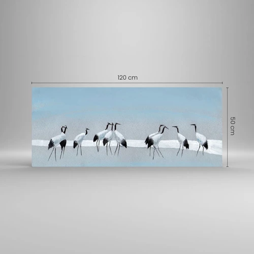 Glastavla - Bild på glas - Efter en het dag - 120x50 cm