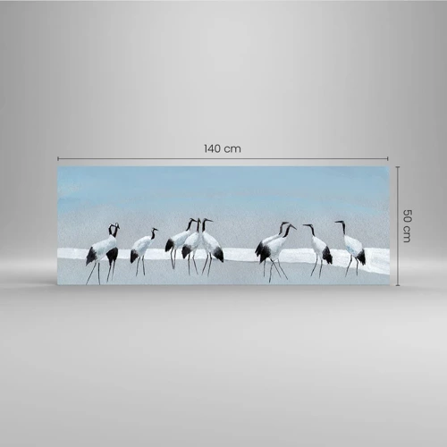 Glastavla - Bild på glas - Efter en het dag - 140x50 cm