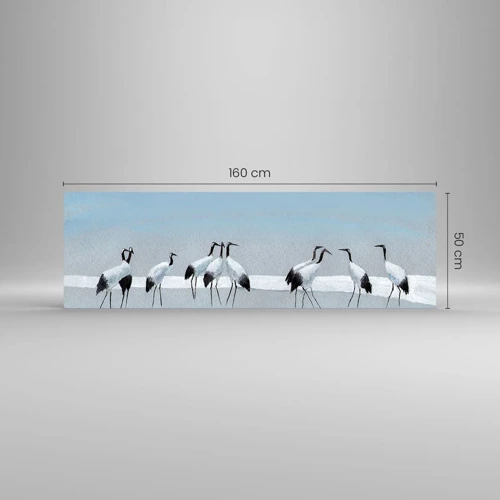 Glastavla - Bild på glas - Efter en het dag - 160x50 cm