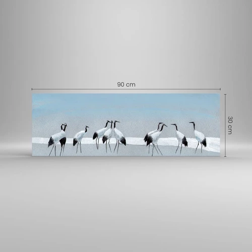 Glastavla - Bild på glas - Efter en het dag - 90x30 cm
