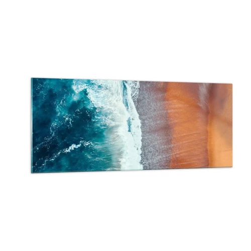 Glastavla - Bild på glas - En touch av havet - 100x40 cm