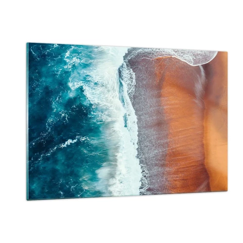 Glastavla - Bild på glas - En touch av havet - 120x80 cm