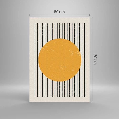 Glastavla - Bild på glas - Enkelhetens kraft - 50x70 cm