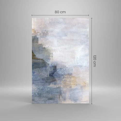 Glastavla - Bild på glas - Färgernas toner och ackord - 80x120 cm