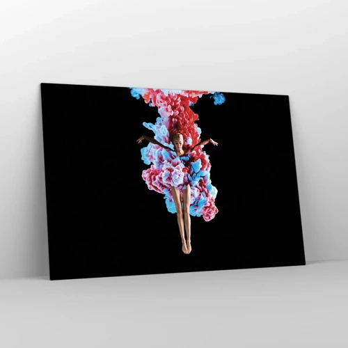 Glastavla - Bild på glas - Fullt blommande - 120x80 cm
