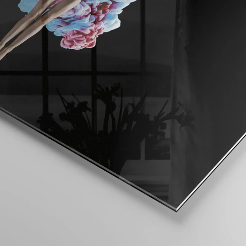 Glastavla - Bild på glas - Fullt blommande - 40x40 cm