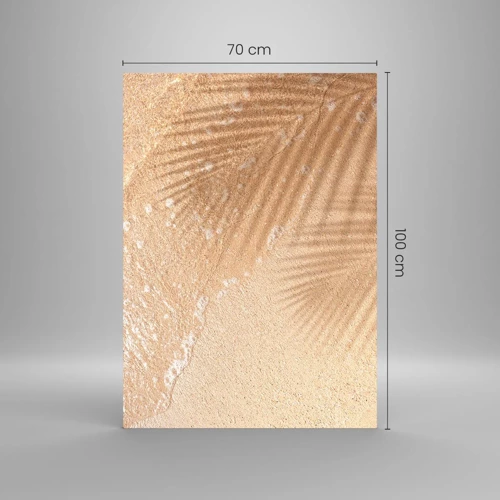 Glastavla - Bild på glas - Heta sommarens skugga - 70x100 cm