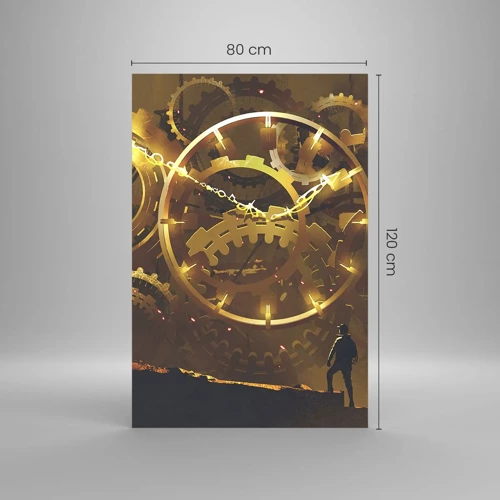 Glastavla - Bild på glas - Hos tidens källor - 80x120 cm