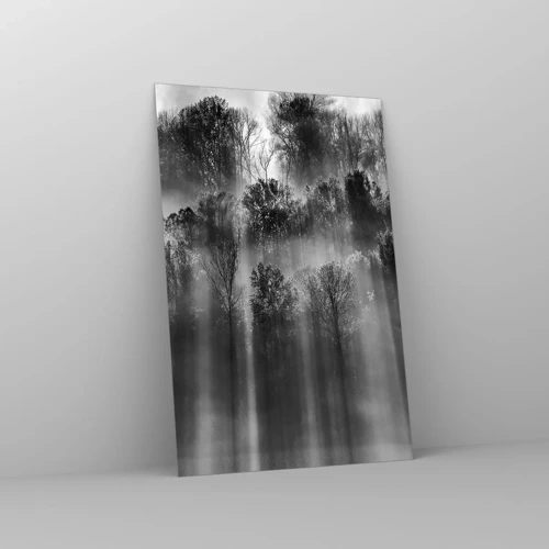 Glastavla - Bild på glas - I ljusstrålar - 80x120 cm