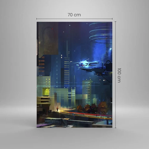 Glastavla - Bild på glas - Inom snar framtid - 70x100 cm