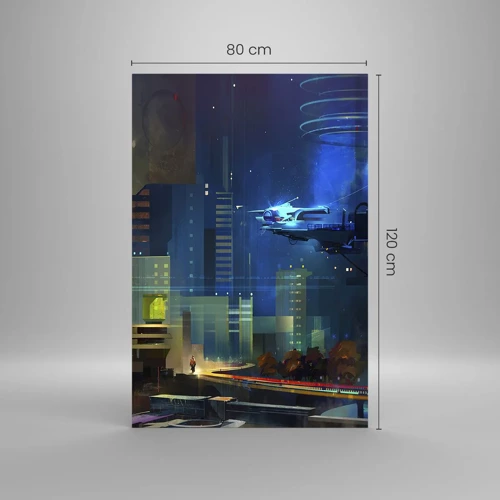 Glastavla - Bild på glas - Inom snar framtid - 80x120 cm