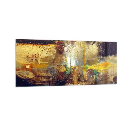 Glastavla - Bild på glas - Kallt, varmare, hett - 100x40 cm