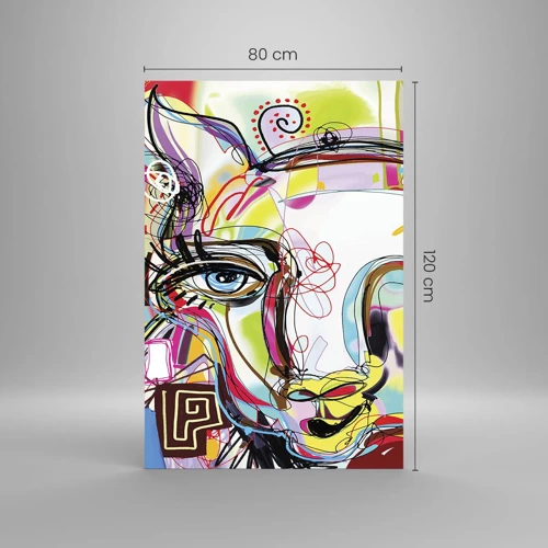 Glastavla - Bild på glas - Kattnaturens rikedom - 80x120 cm