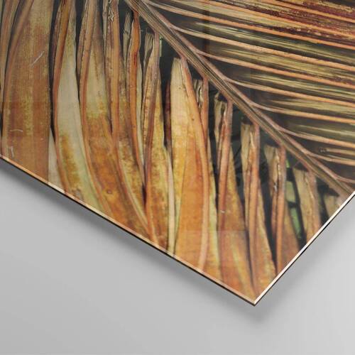 Glastavla - Bild på glas - Kokosguld - 120x50 cm