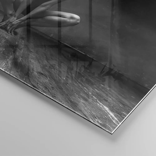 Glastavla - Bild på glas - Koncentrerad dansenergi - 40x40 cm
