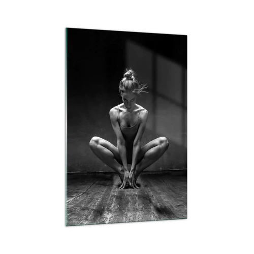 Glastavla - Bild på glas - Koncentrerad dansenergi - 70x100 cm