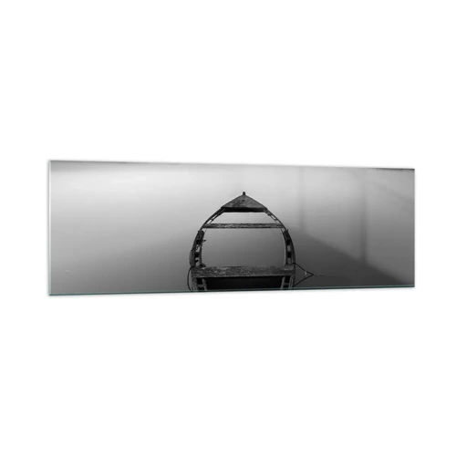 Glastavla - Bild på glas - Längtan och melankoli - 160x50 cm