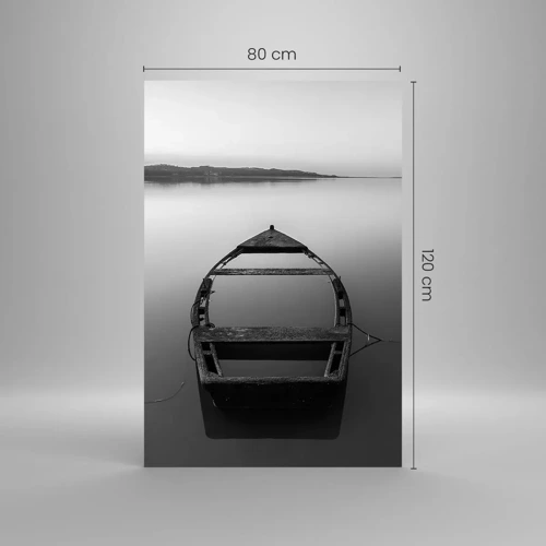 Glastavla - Bild på glas - Längtan och melankoli - 80x120 cm