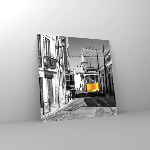 Glastavla - Bild på glas - Lissabons anda - 30x30 cm