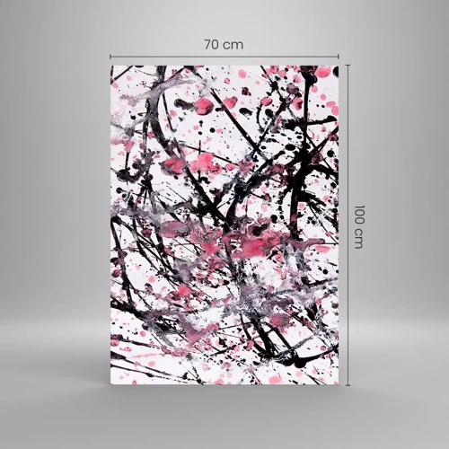 Glastavla - Bild på glas - Livets flyktiga natur - 70x100 cm