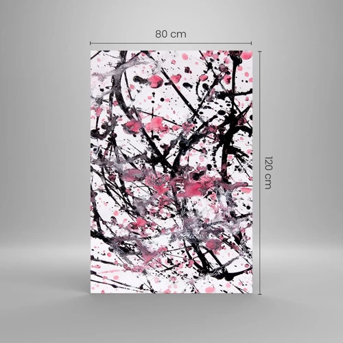 Glastavla - Bild på glas - Livets flyktiga natur - 80x120 cm