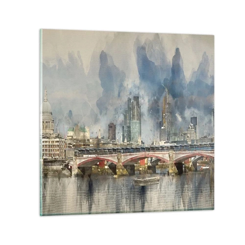 Glastavla - Bild på glas - London i hela sin prakt - 60x60 cm