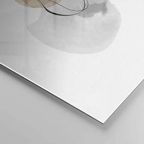 Glastavla - Bild på glas - Luftpärlor - 100x40 cm