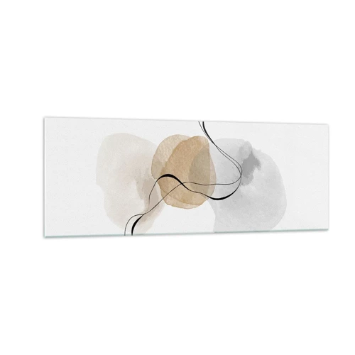 Glastavla - Bild på glas - Luftpärlor - 140x50 cm