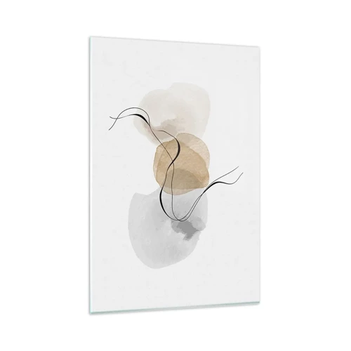 Glastavla - Bild på glas - Luftpärlor - 80x120 cm