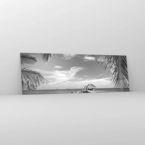 Glastavla - Bild på glas - Minne eller dröm? - 90x30 cm