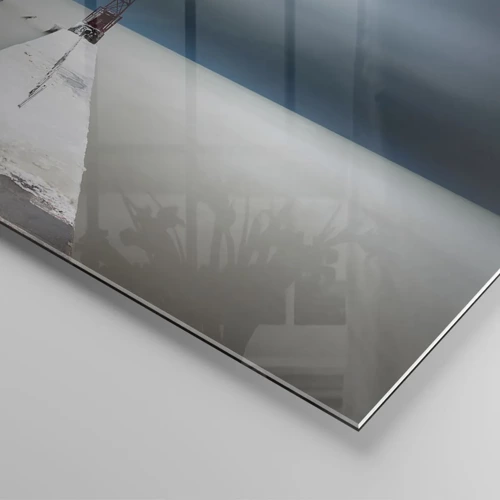 Glastavla - Bild på glas - Möta det oändliga - 120x80 cm