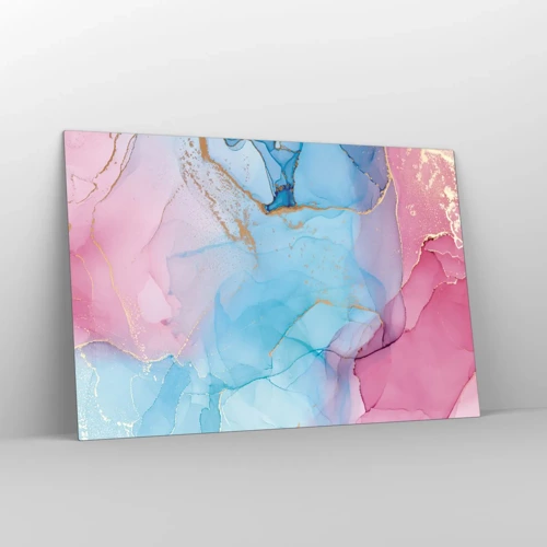 Glastavla - Bild på glas - Möte och infiltration - 120x80 cm
