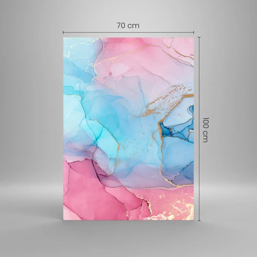 Glastavla - Bild på glas - Möte och infiltration - 70x100 cm
