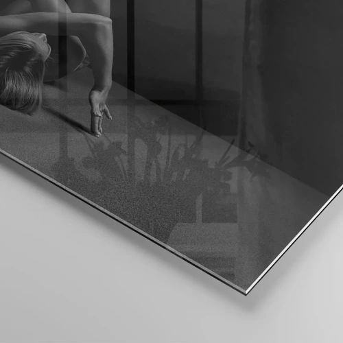 Glastavla - Bild på glas - Nakenhetens geometri - 30x30 cm