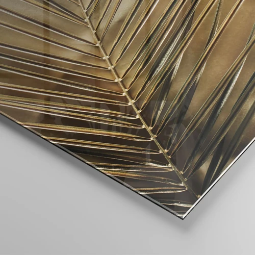 Glastavla - Bild på glas - Naturlig pelargång - 120x50 cm