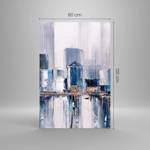 Glastavla - Bild på glas - New York-impression - 80x120 cm