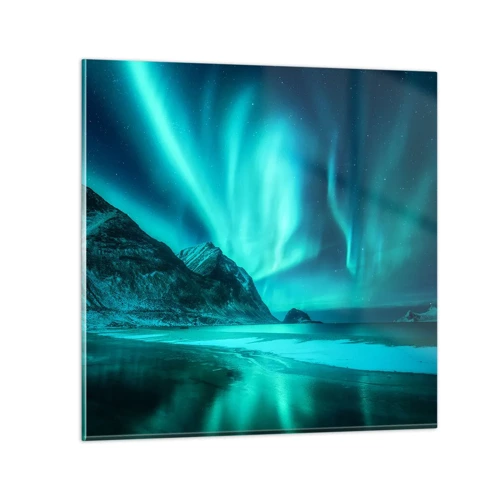 Glastavla - Bild på glas - Nordens underverk - 60x60 cm