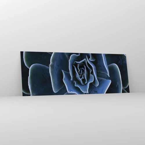 Glastavla - Bild på glas - Öknens blomma - 140x50 cm