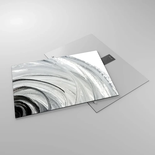 Glastavla - Bild på glas - Orbital komposition - 70x50 cm