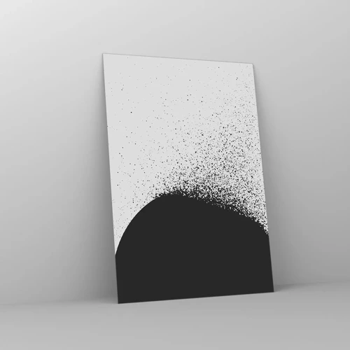 Glastavla - Bild på glas - Partiklarnas rörelse - 70x100 cm
