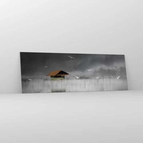Glastavla - Bild på glas - Regnskydd - 90x30 cm