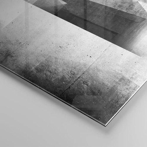 Glastavla - Bild på glas - Rummets struktur - 50x50 cm